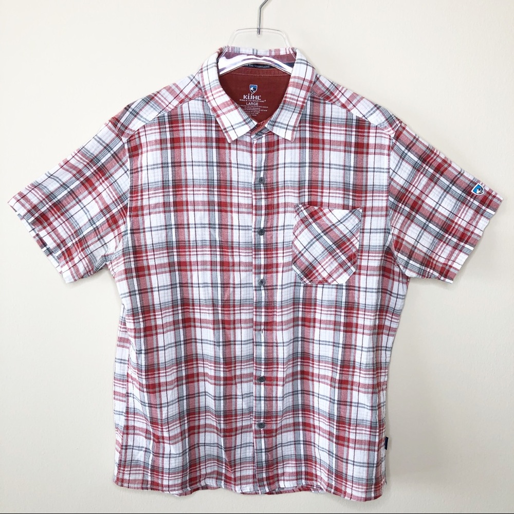 Kuhl Men 100% Organic Cotton Short Sleeve Shirt L